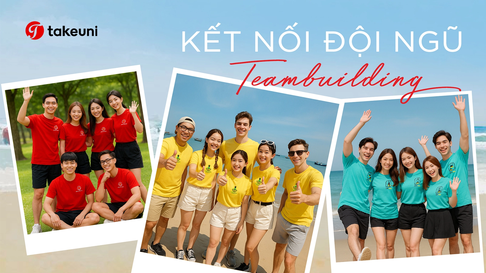 đồng phục teambuilding của TakeUni