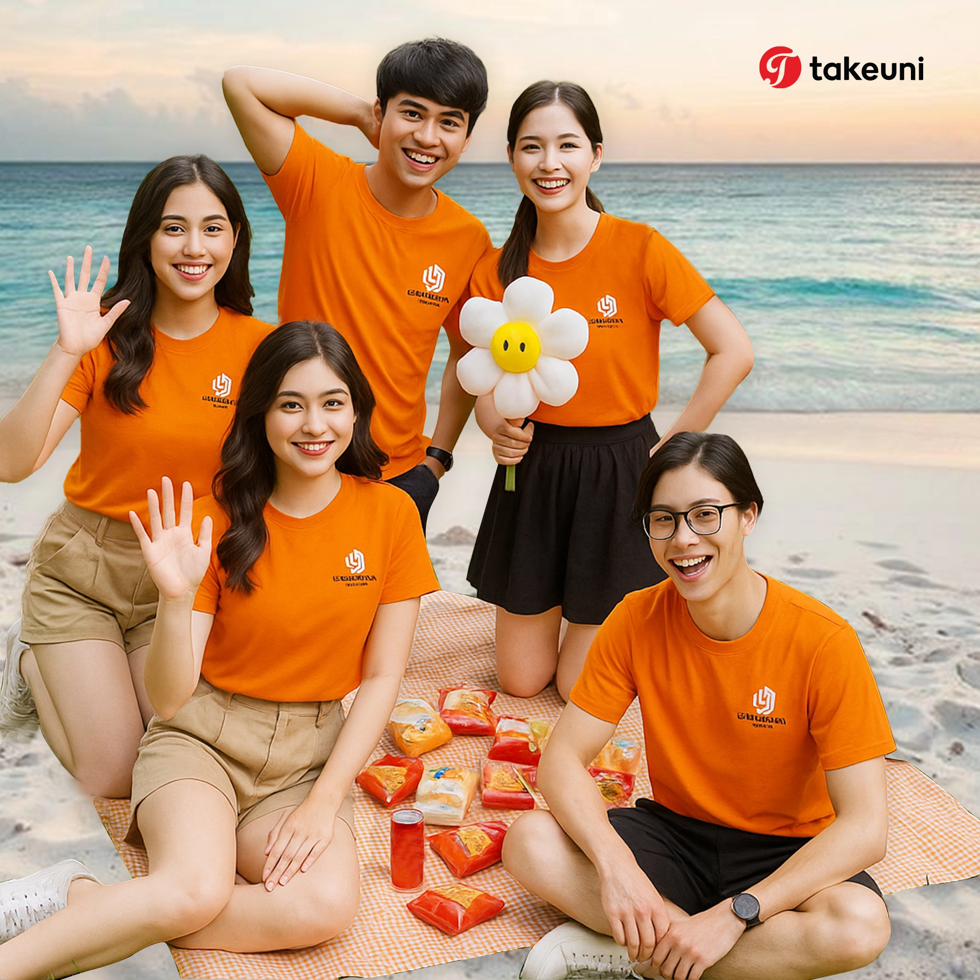 đồng phục teambuilding của TakeUni