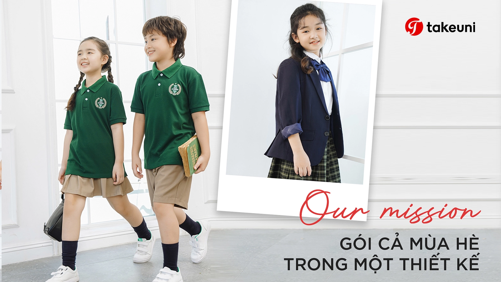 𝗢𝗨𝗥 𝗠𝗜𝗦𝗦𝗜𝗢𝗡: GÓI CẢ MÙA HÈ TRONG MỘT THIẾT KẾ ĐỒNG PHỤC HỌC SINH