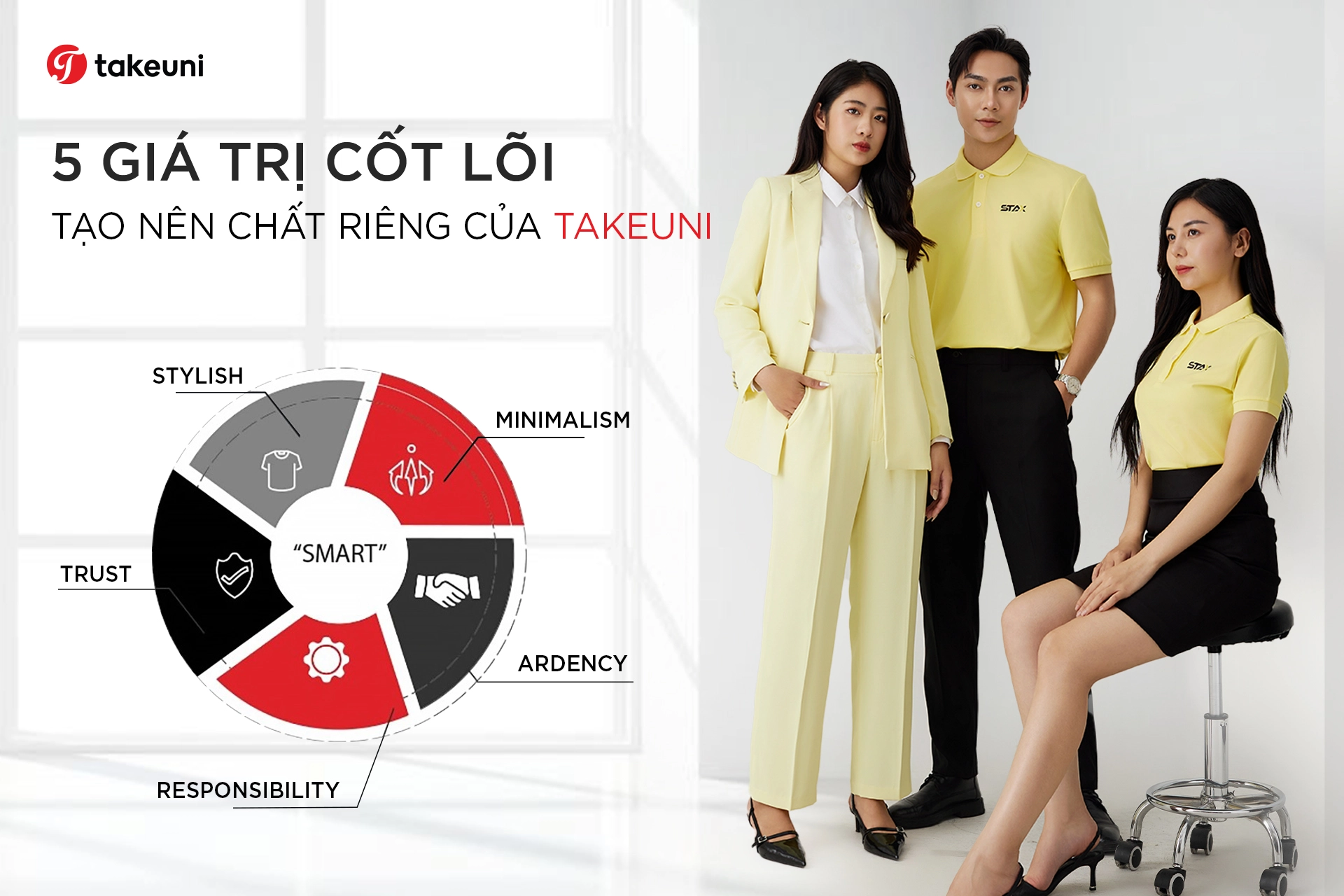 5 Giá trị cốt lõi của TakeUni