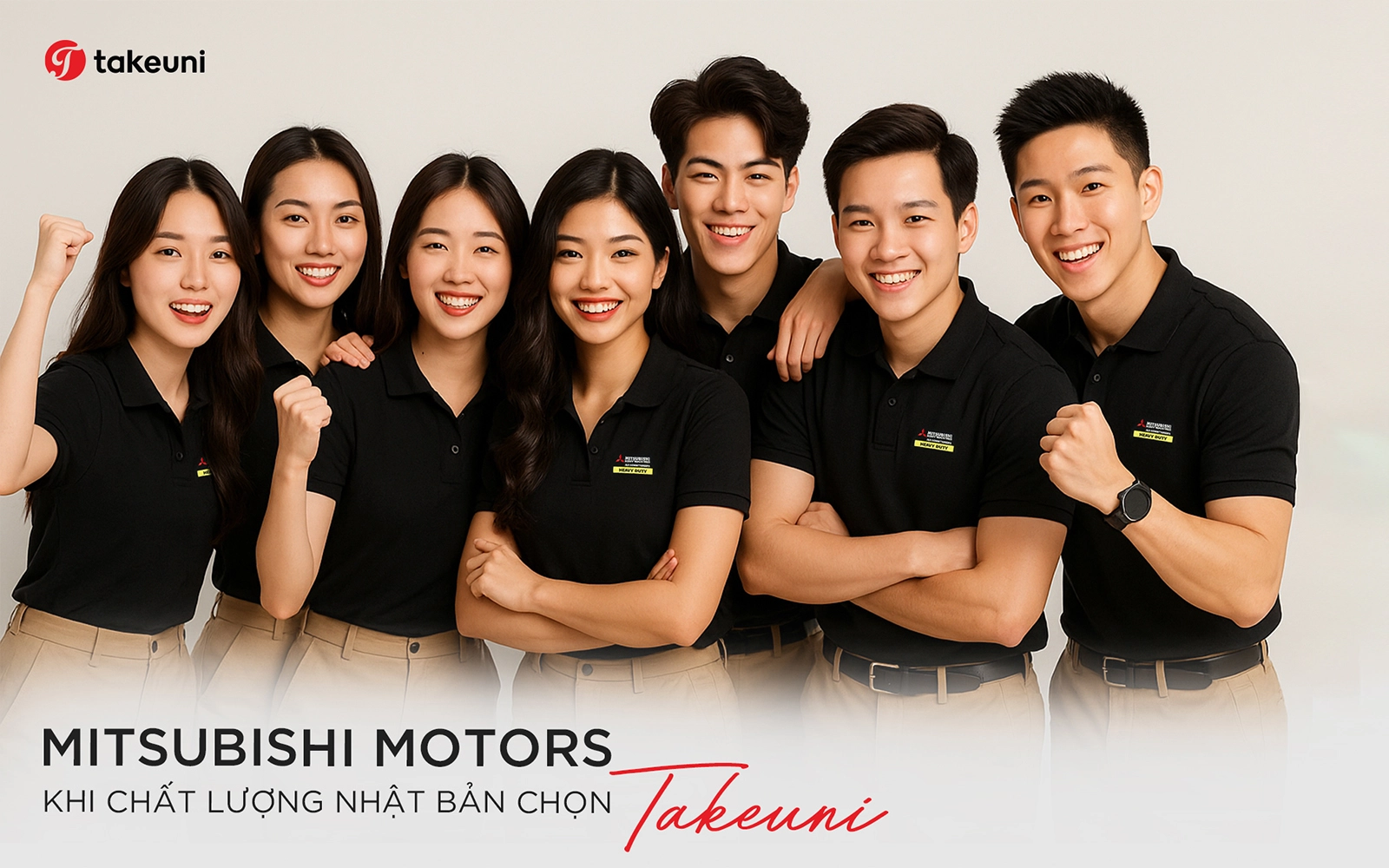 Mitsubishi Motors Chọn TakeUni: Khi Chất Lượng Nhật Bản Gặp Gỡ Tinh Thần Đồng Phục Hoàn Hảo