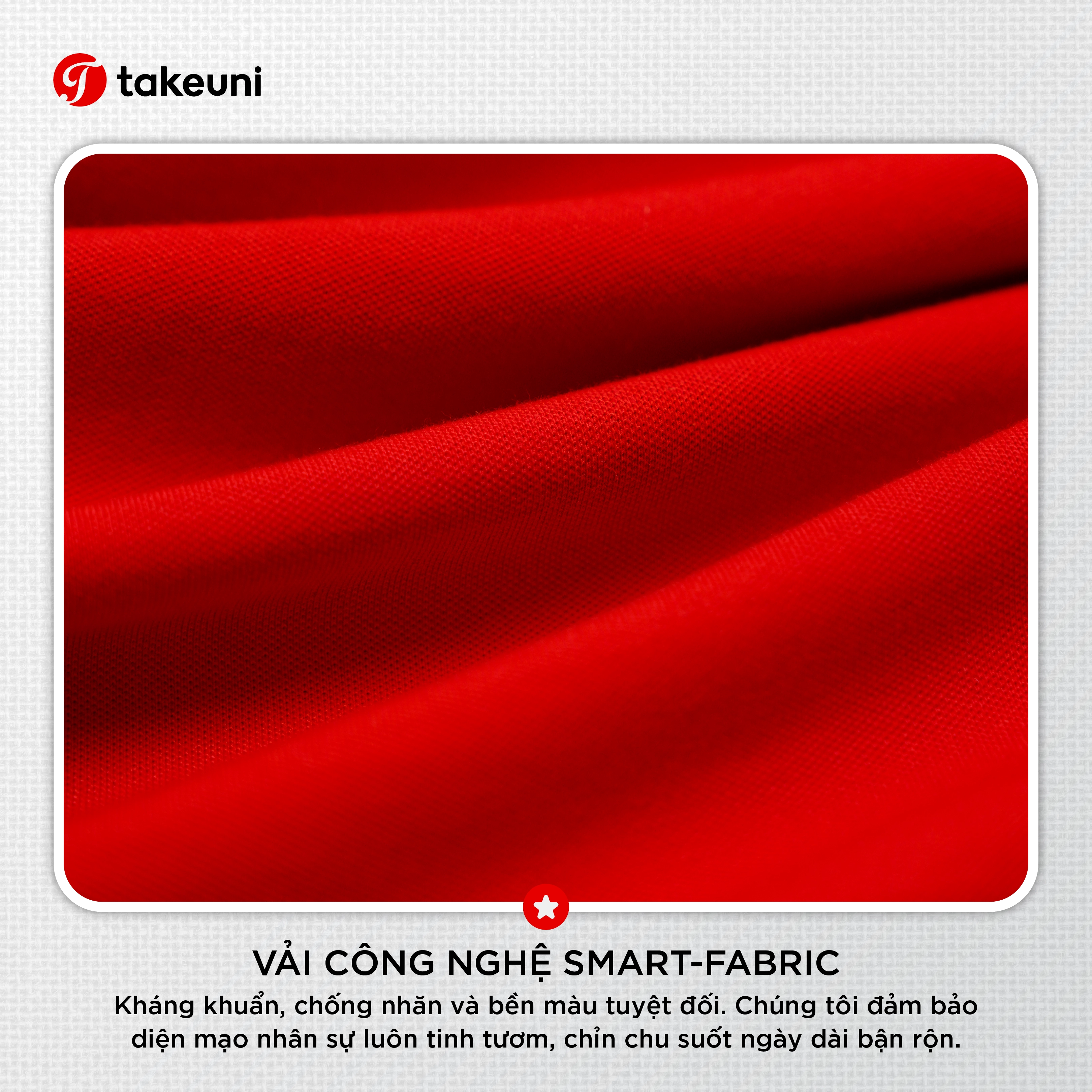 Công nghệ vải Smart-Fabric may đồng phục doanh nghiệp TakeUni