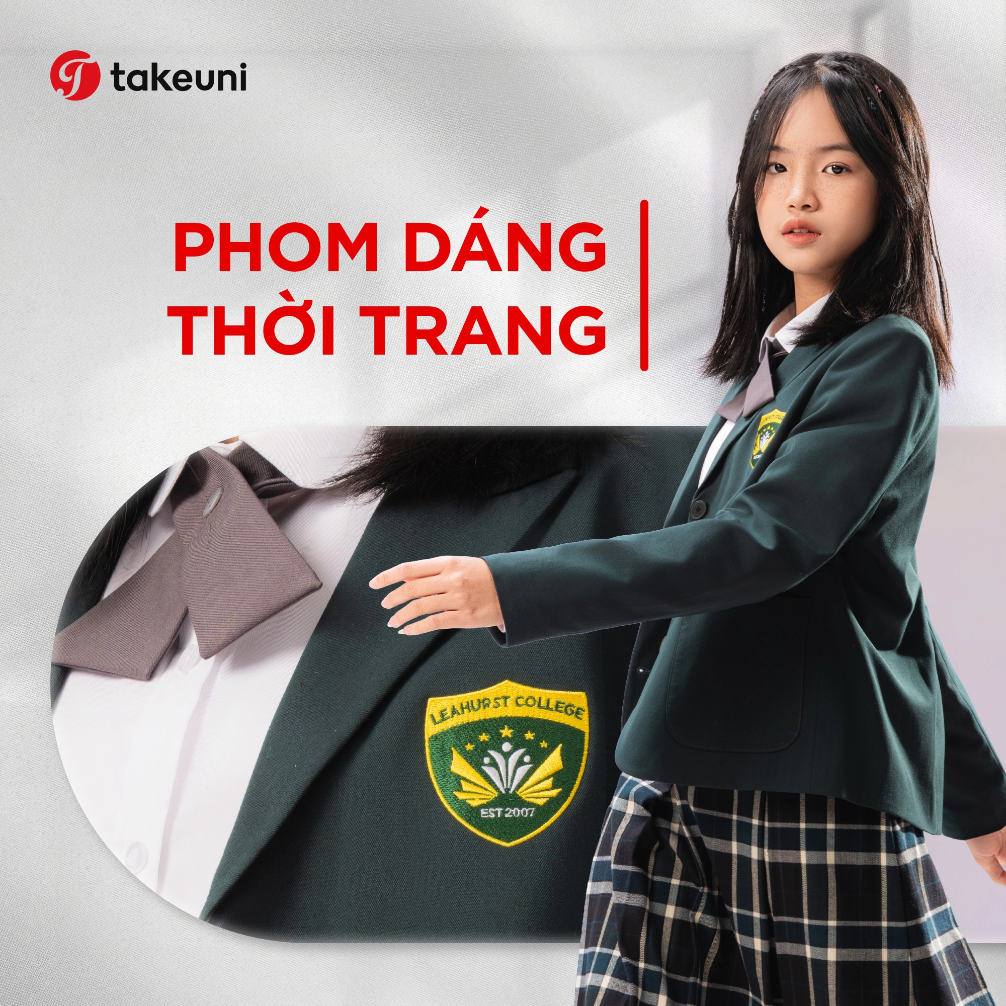 Phom dáng thời trang chuẩn mực tôn vinh nét đẹp học sinh trong triết lý Style và Minimalism TakeUni