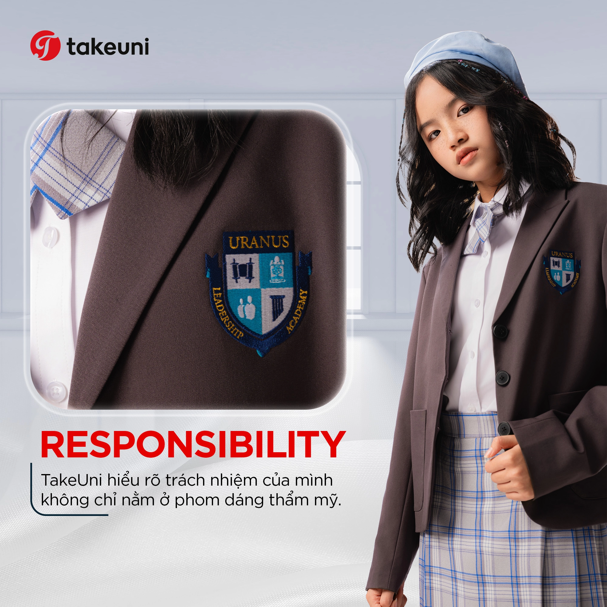 Giá trị Responsibility của TakeUni thể hiện trách nhiệm vượt trên phom dáng thẩm mỹ