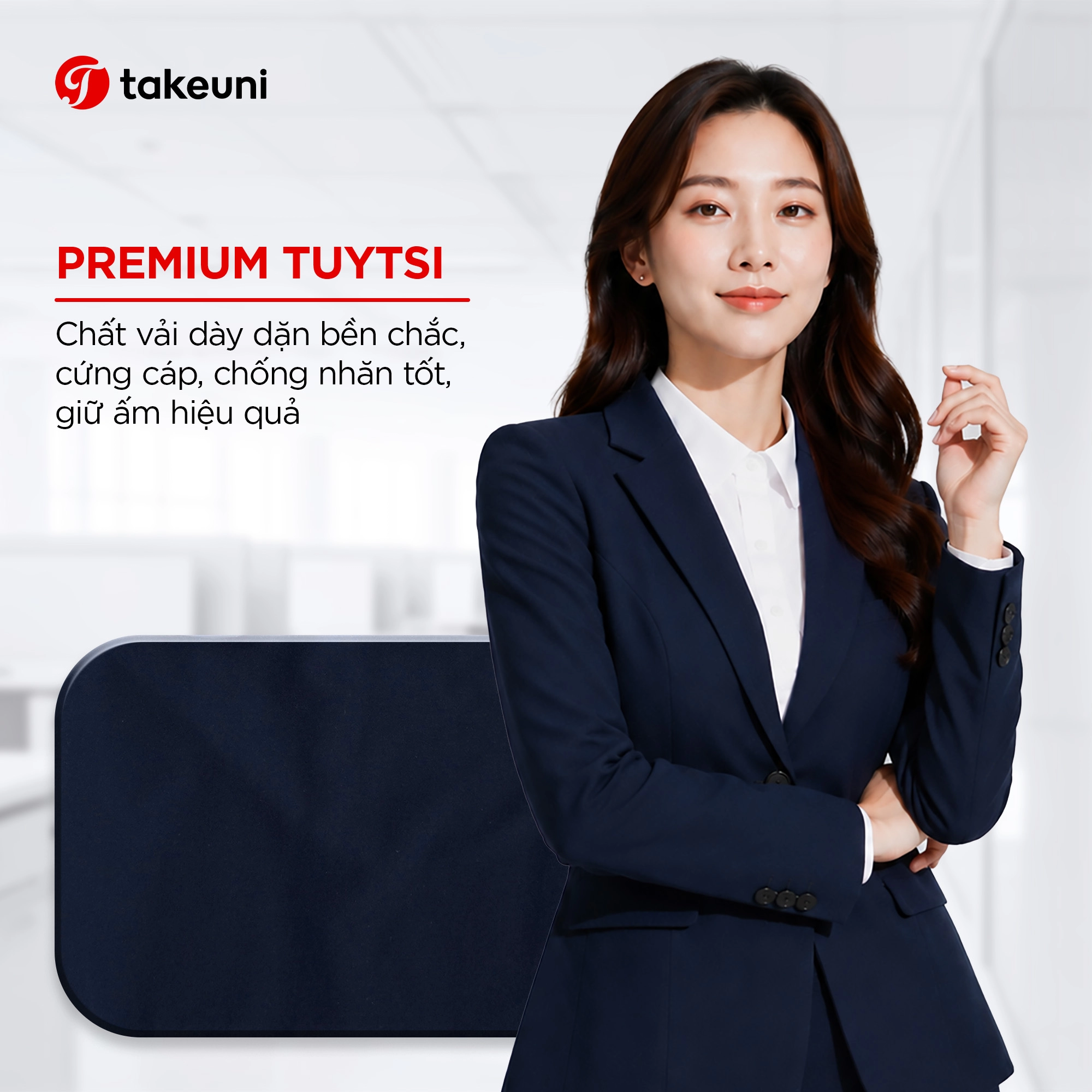 Thiết kế đồng phục áo vest tôn vóc dáng giữ bờ vai vuông vức mạnh mẽ