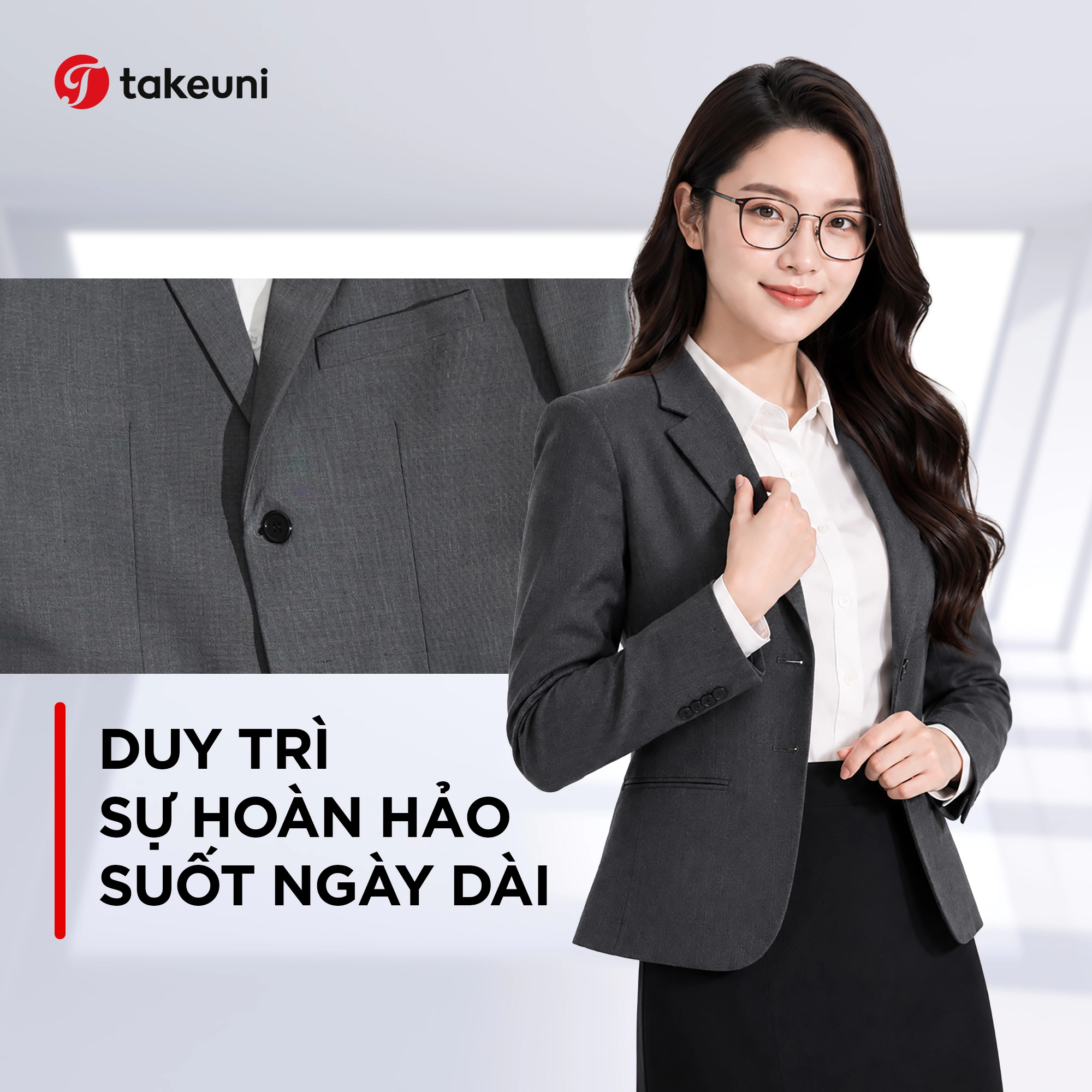 Áo sơ mi và vest nữ duy trì sự hoàn hảo suốt ngày dài làm việc