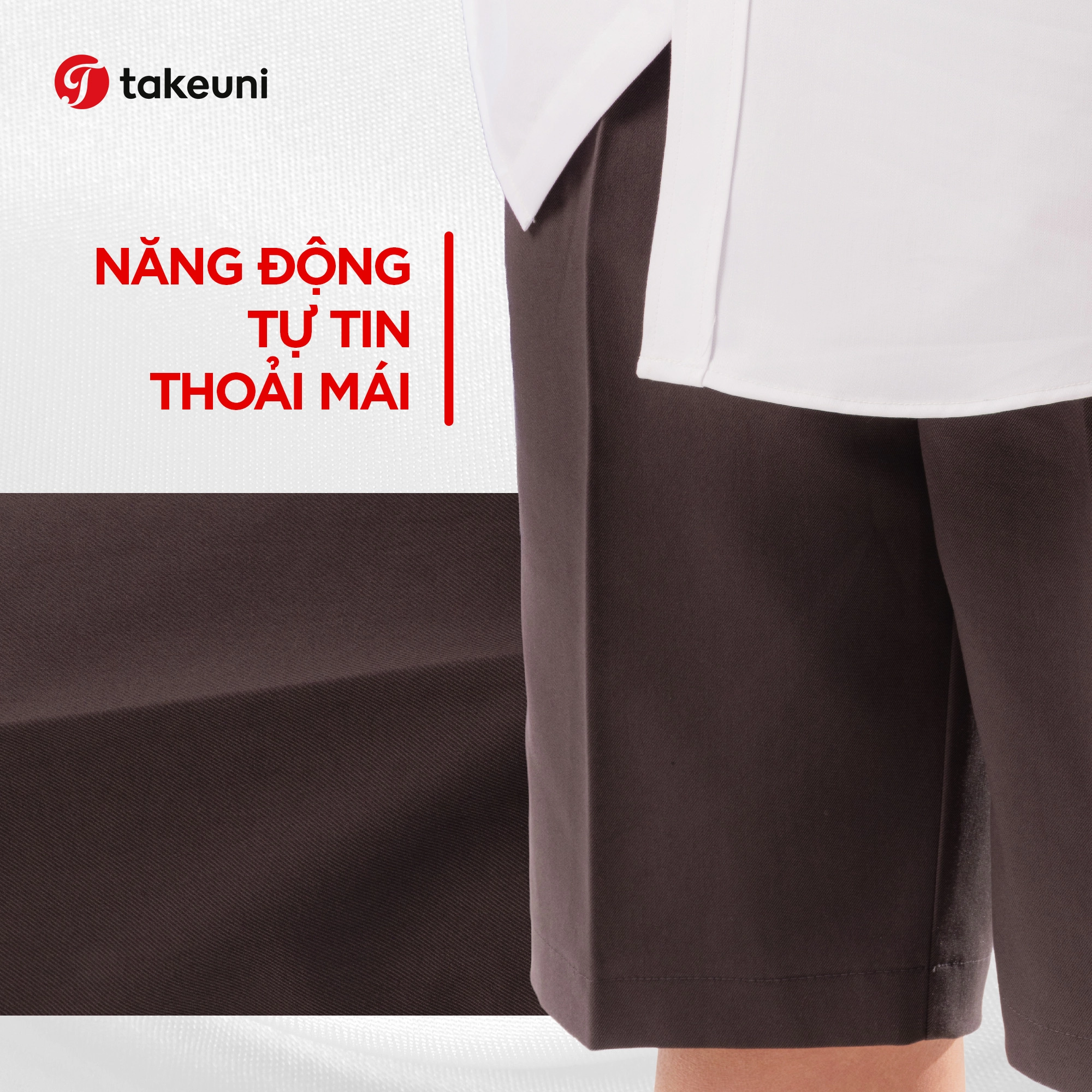 Quần shorts đồng phục năng động tự tin mang lại sự thoải mái cho nam sinh