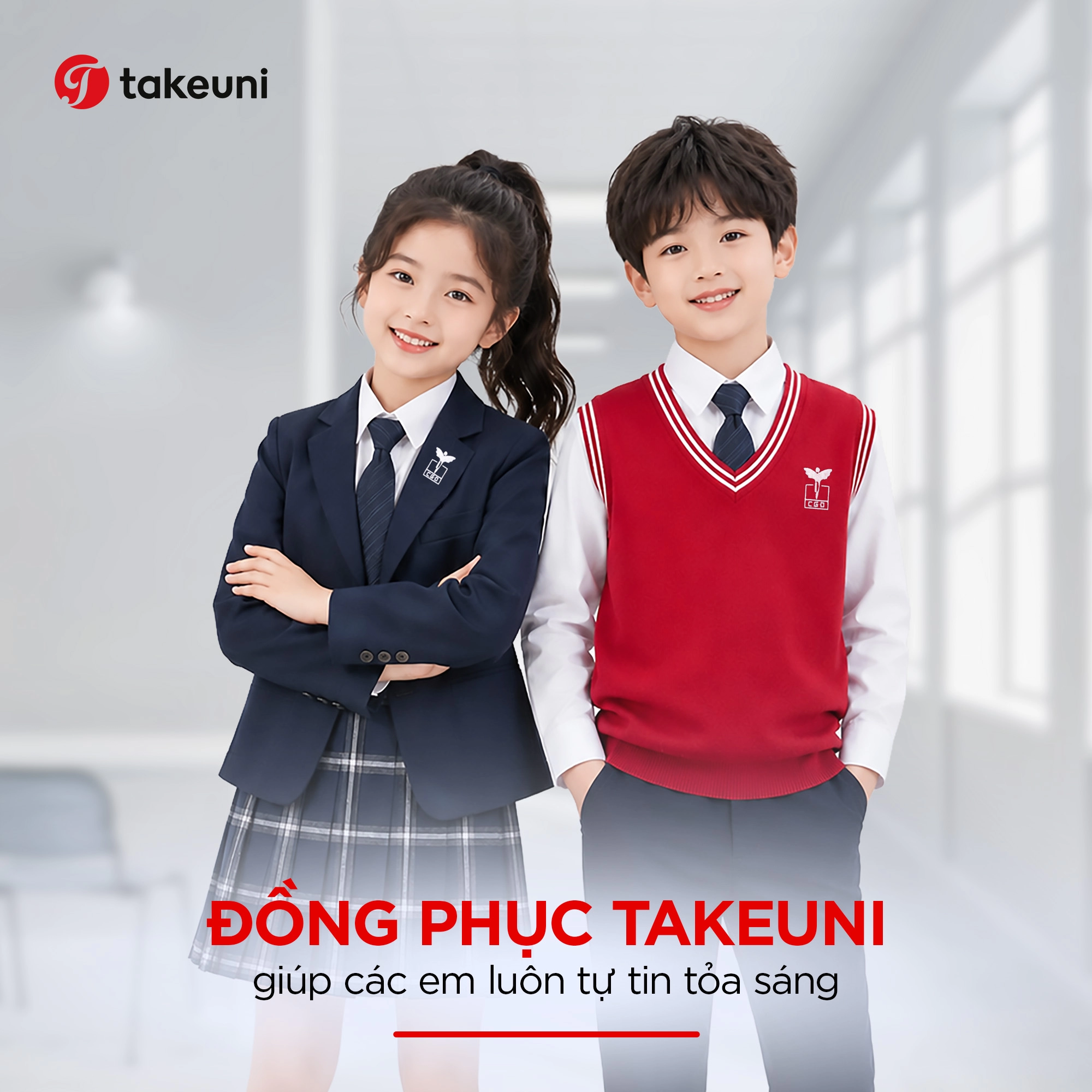 Đồng phục TakeUni giúp học sinh các cấp liên cấp K12 tự tin tỏa sáng