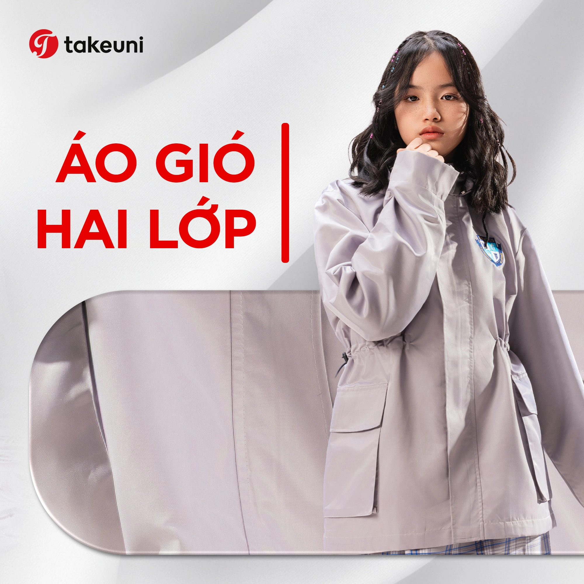 Áo nỉ dày dặn ấm áp trong bộ sưu tập đồng phục áo mùa đông TakeUni