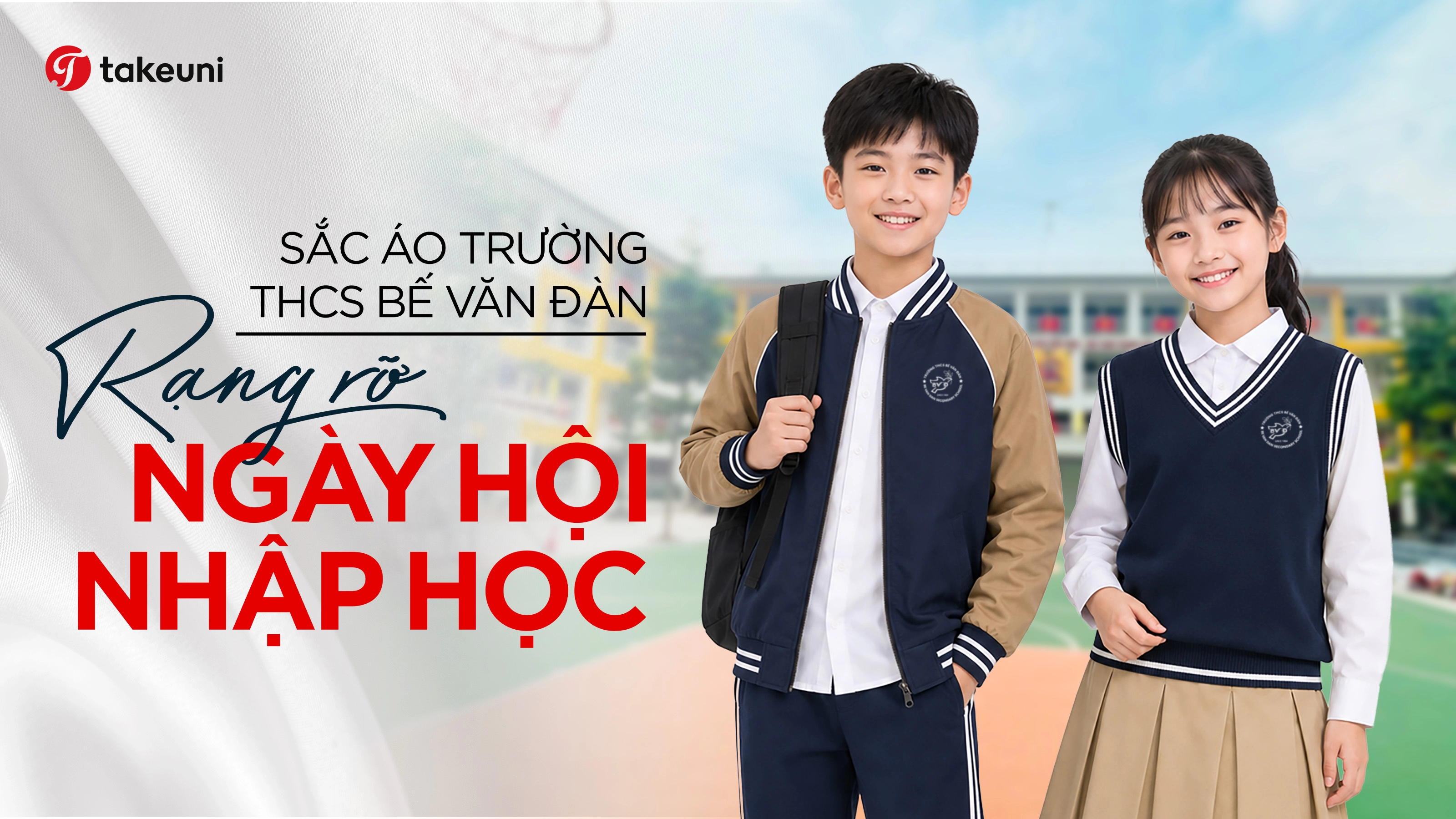 Đồng phục học sinh THCS Bế Văn Đàn rạng rỡ ngày hội nhập học