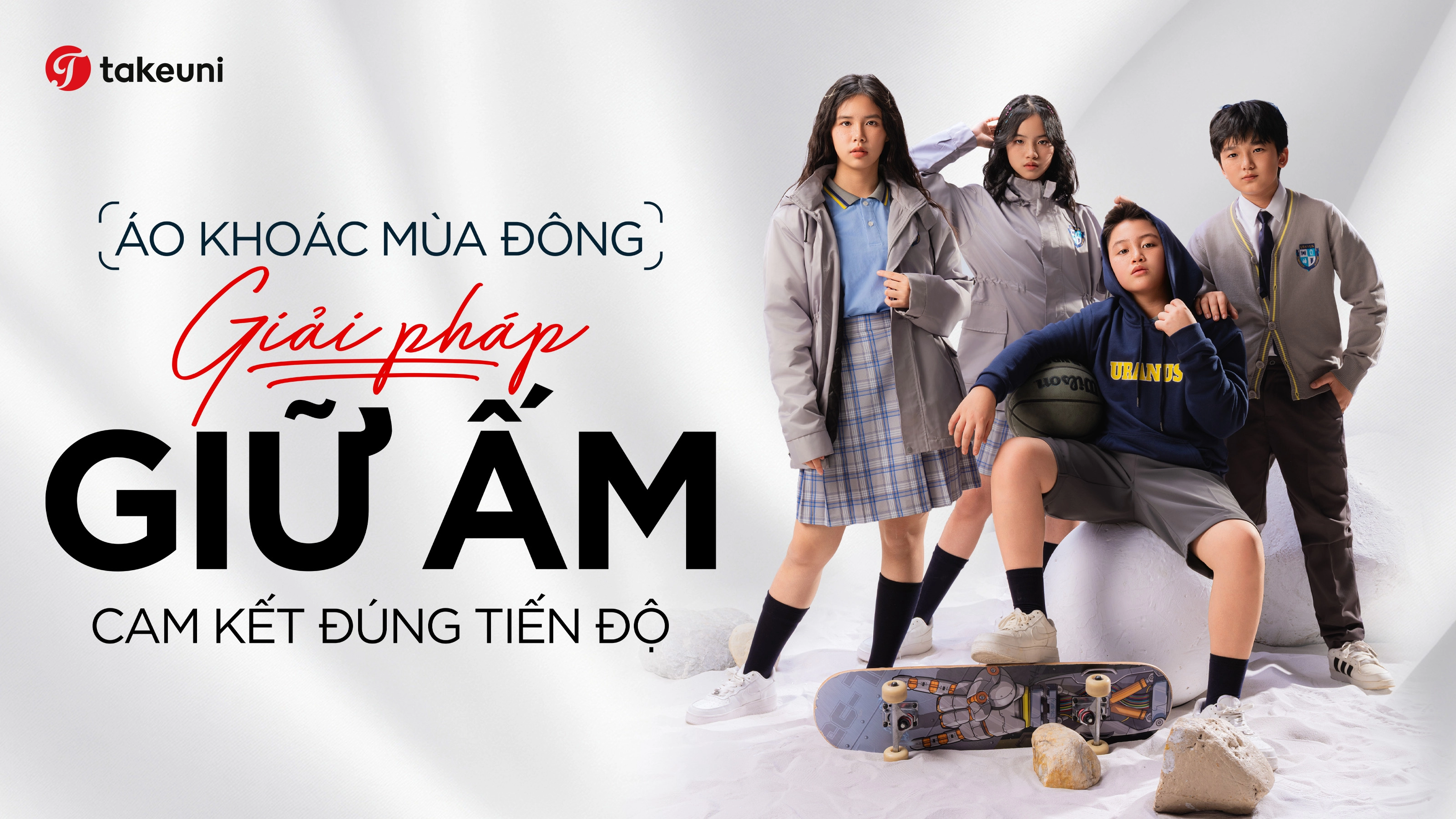 Áo khoác mùa đông giải pháp giữ ấm cam kết đúng tiến độ TakeUni