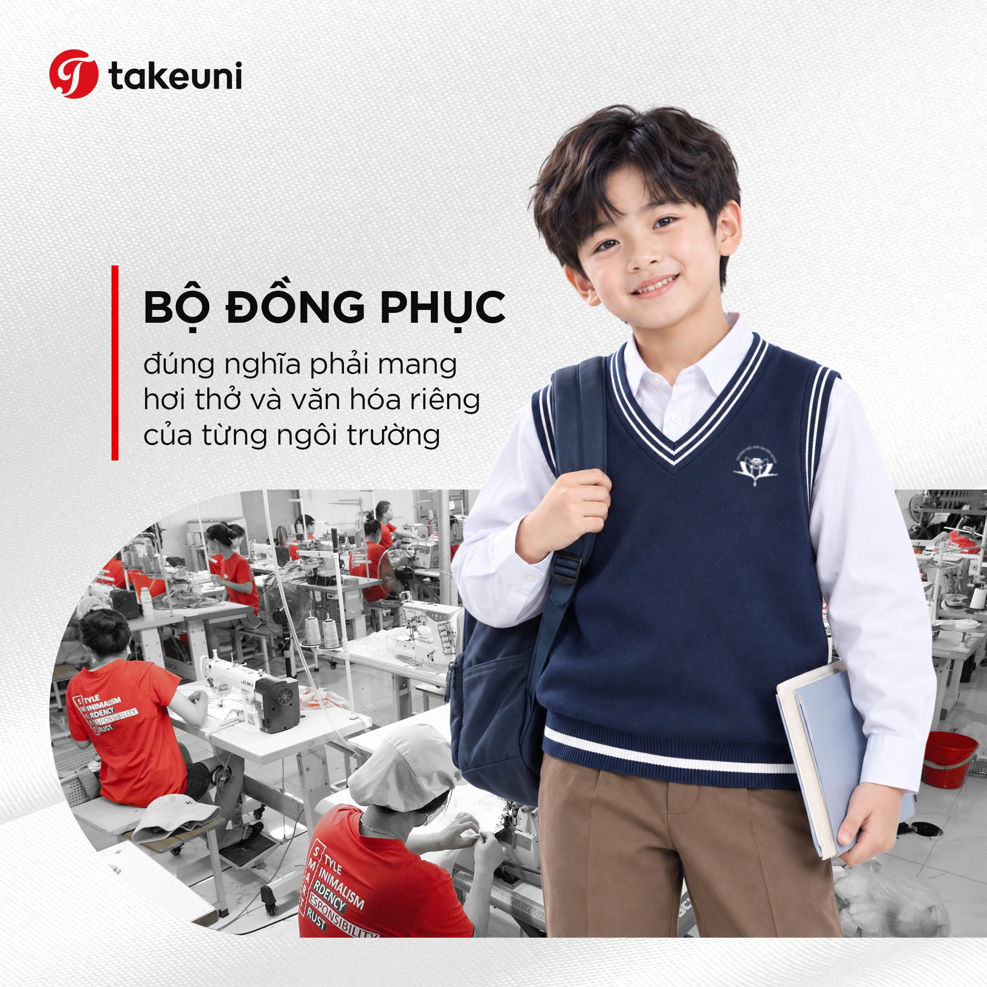 Bộ đồng phục học sinh đúng nghĩa mang hơi thở và văn hóa riêng của nhà trường