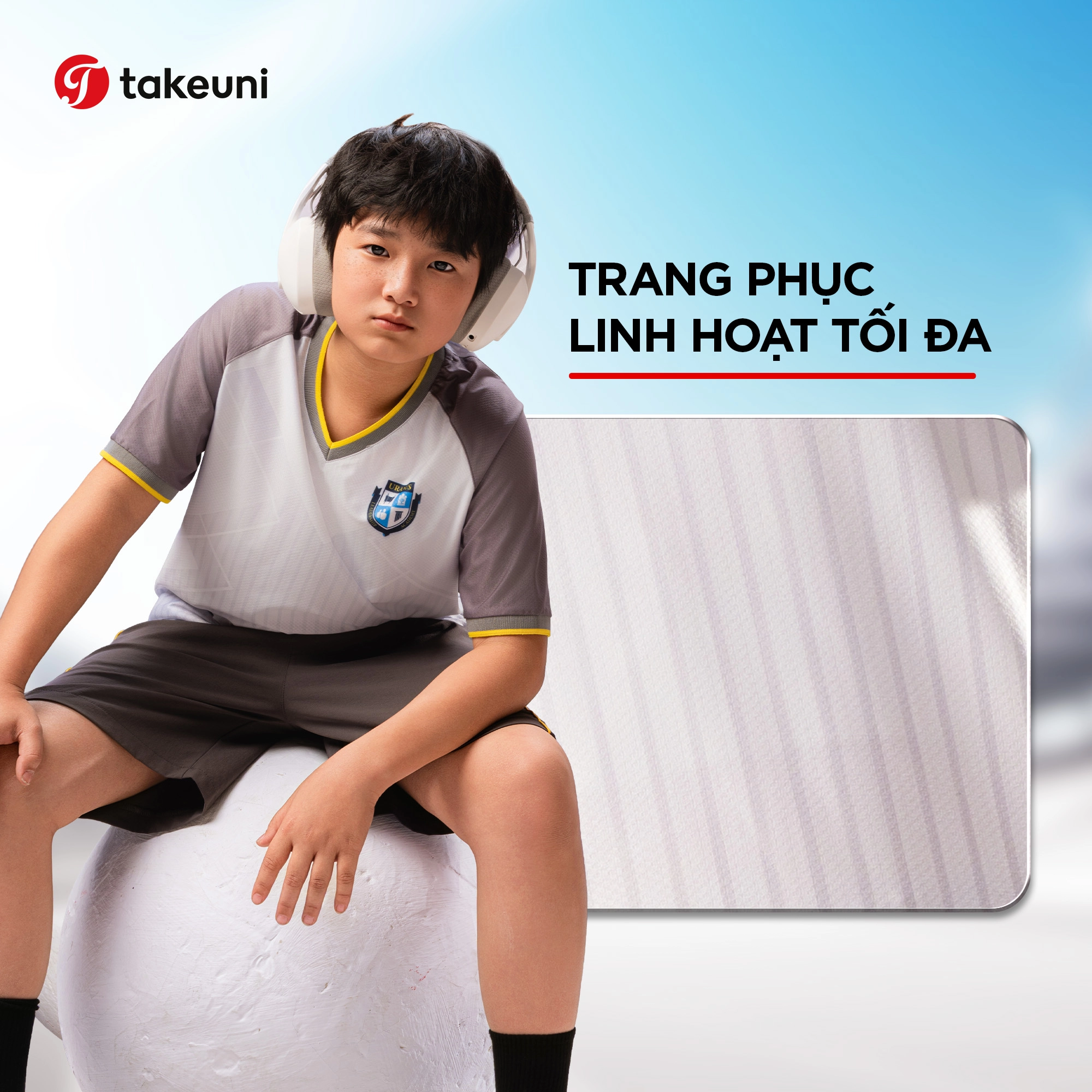 Trang phục thể thao học sinh mang lại sự linh hoạt tối đa