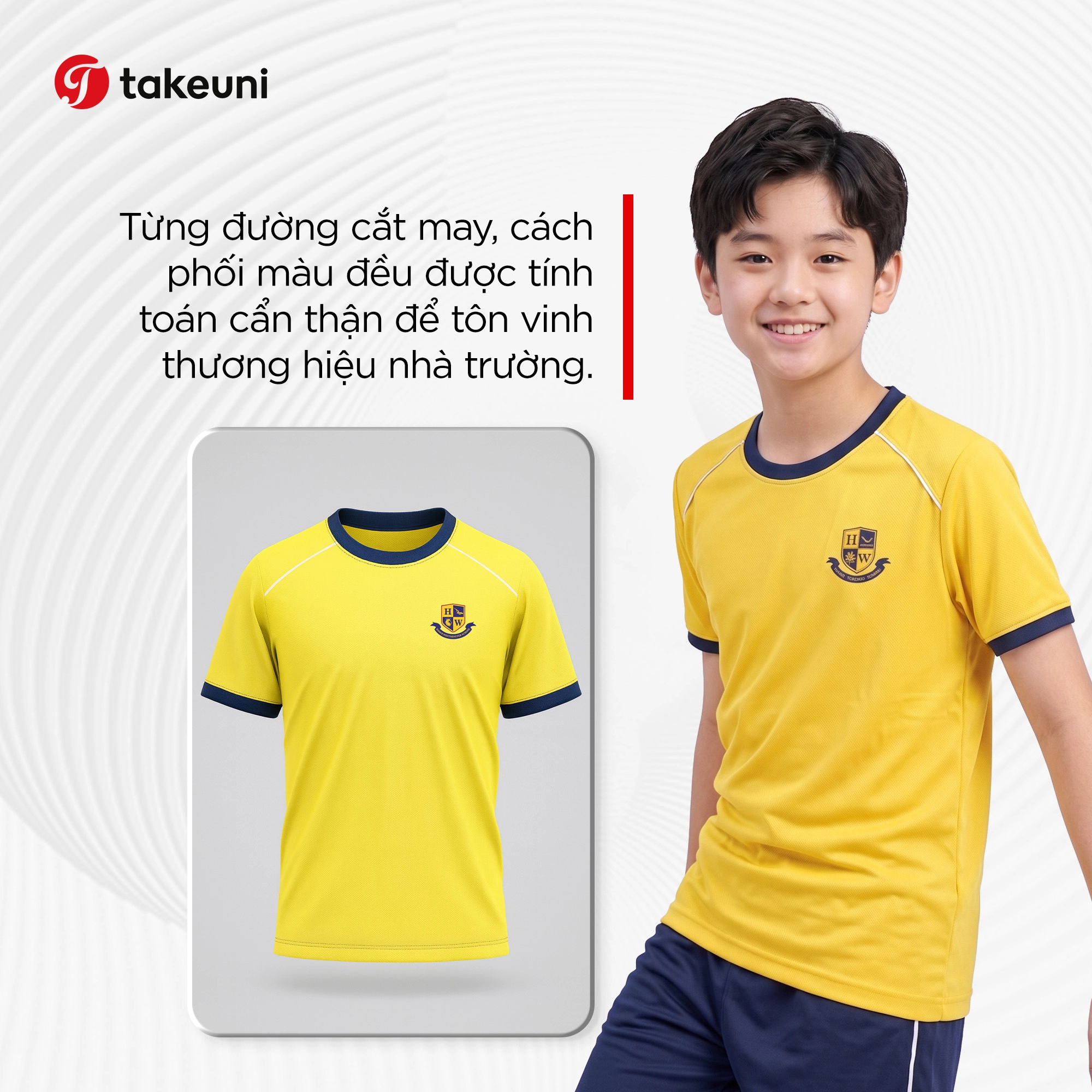 Thiết kế cắt may đồng phục thể thao tôn vinh thương hiệu nhà trường