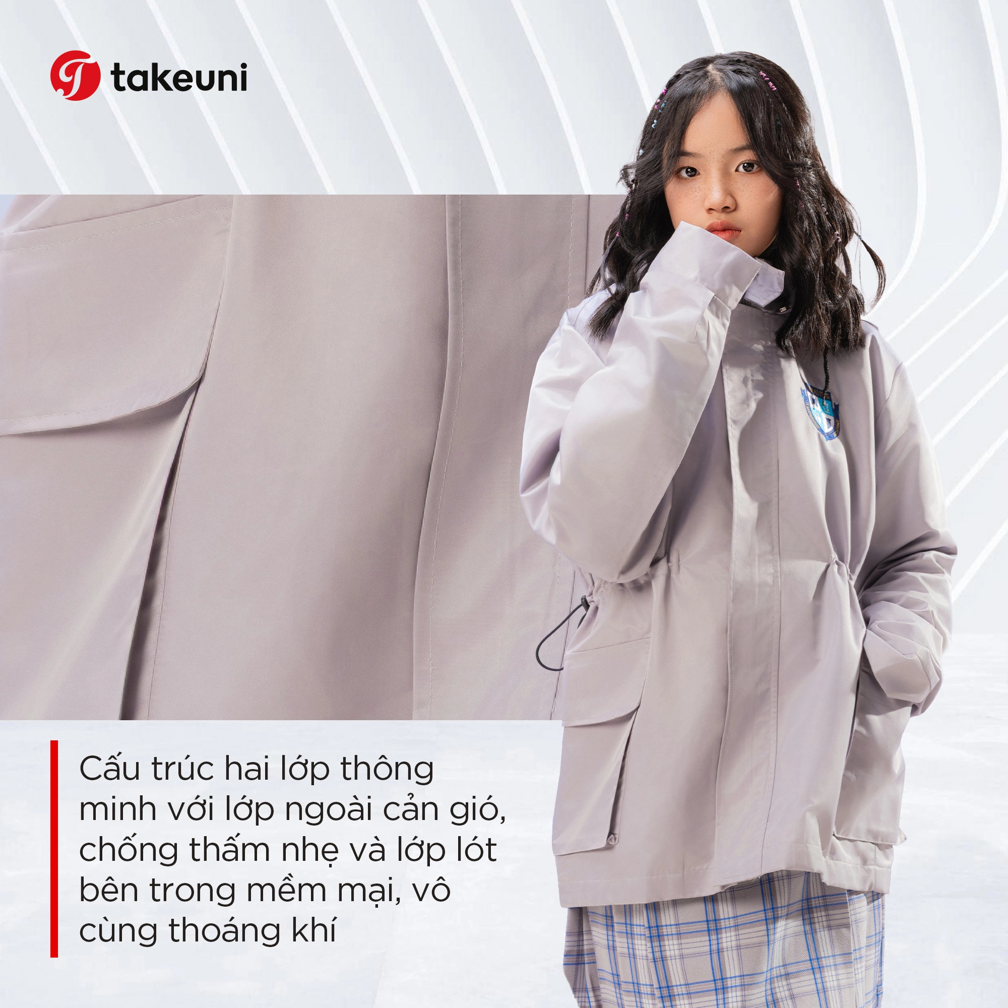 Cấu trúc hai lớp của đồng phục áo khoác