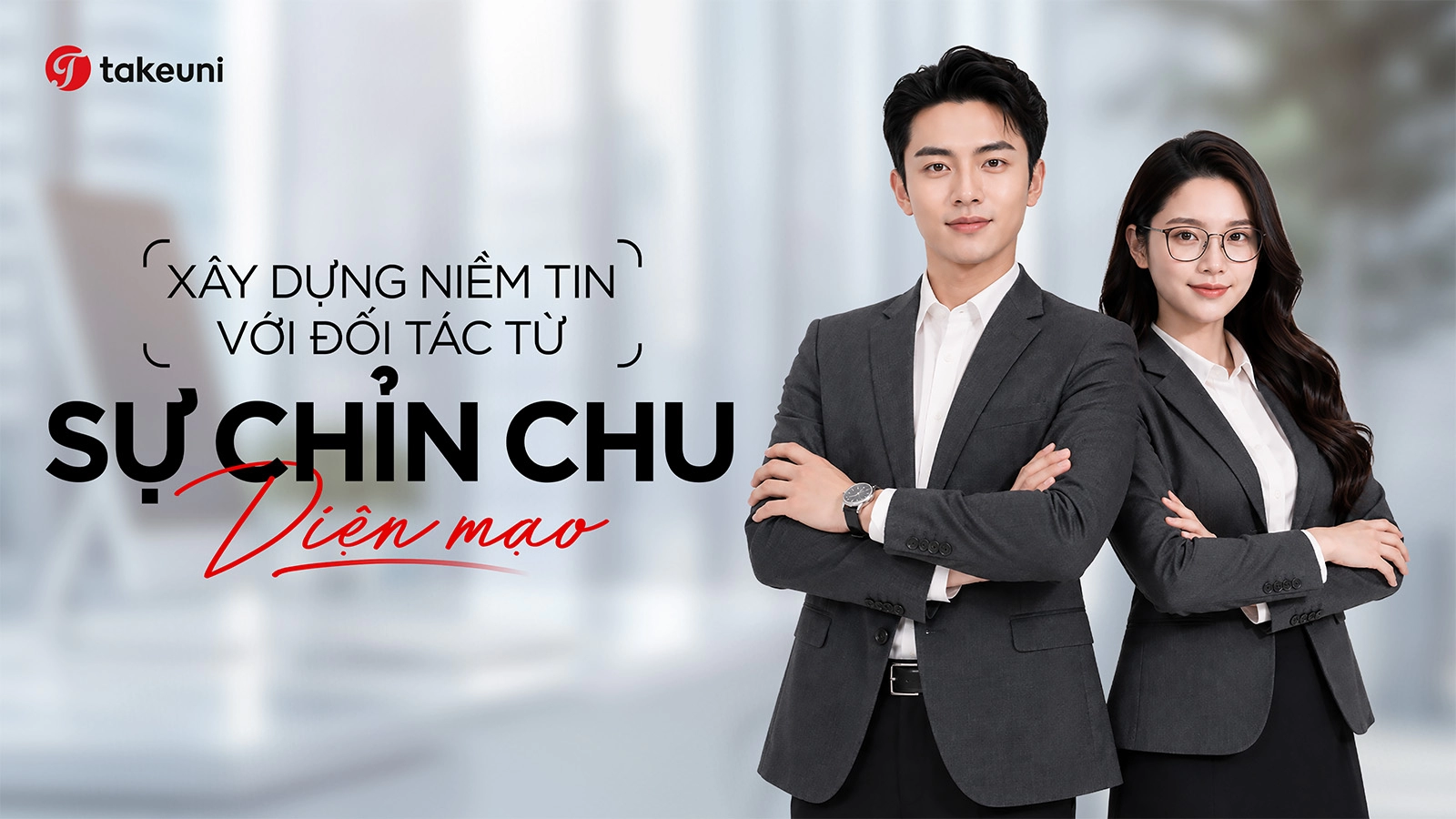 Đồng phục doanh nghiệp xây dựng niềm tin với đối tác từ sự chỉn chu diện mạo TakeUni